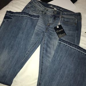 Forever 21 flare distressed jeans